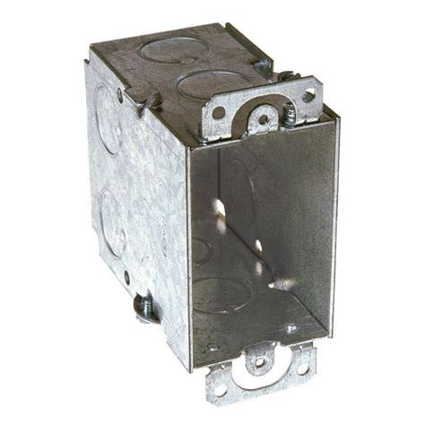 deep single gang metal electrical box|single gang electrical outlet box.